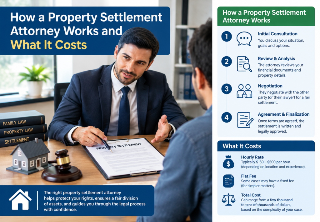 How a Property Settlement Attorney Works and What It Costs