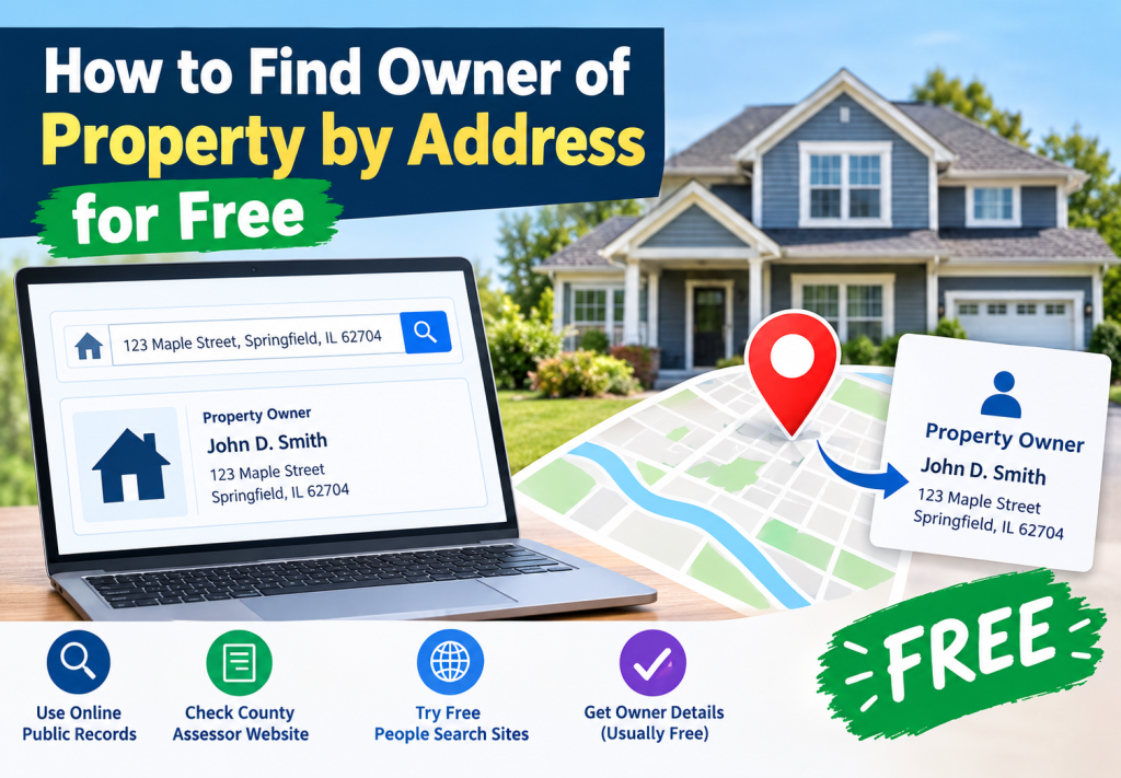 how to find owner of property by address for free